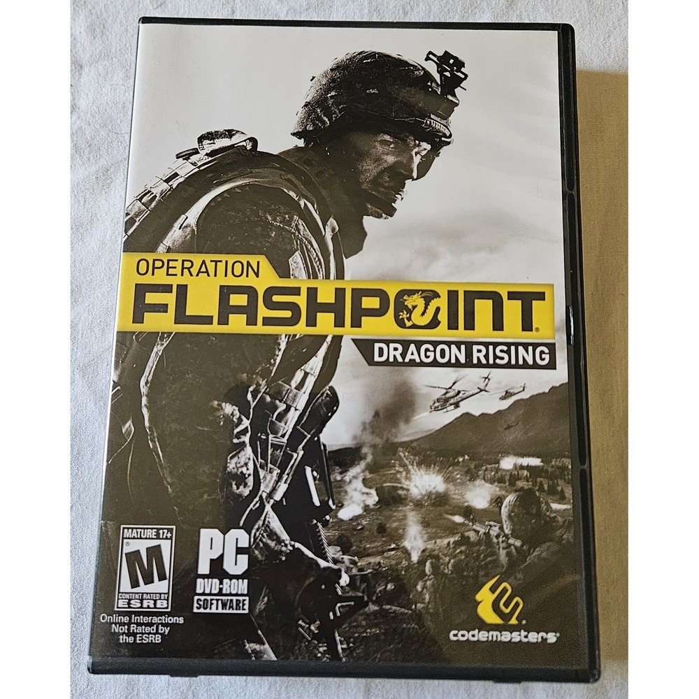 Operation Flashpoint Dragon Rising PC DVD Complete CIB w/ Manual Codemasters